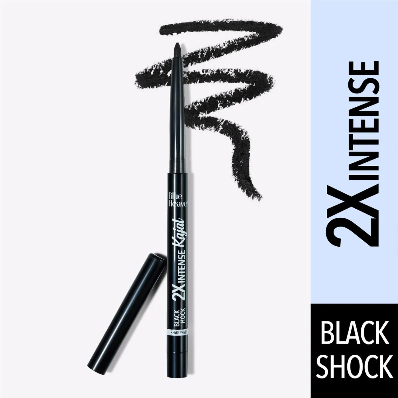 Blue Heaven 2X Intense Kajal Pencil- Black Shock