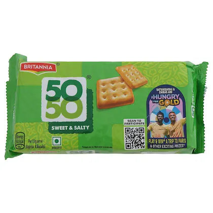 Britannia 50-50 Sweet & Salty Biscuits 188 g