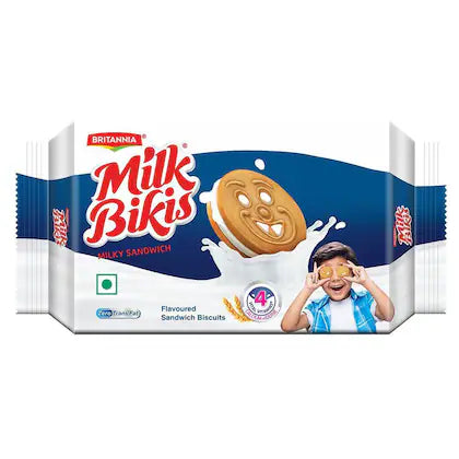 Britannia Milk Bikis Milky Sandwich Biscuits 200 g