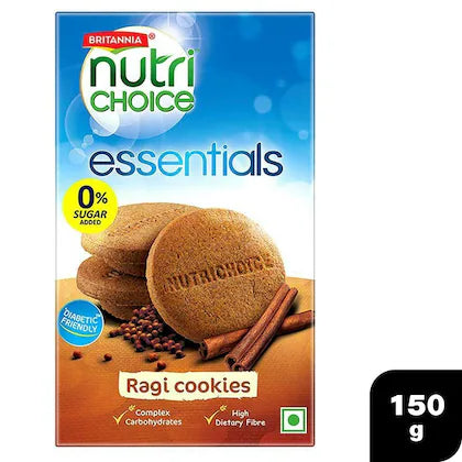 Britannia NutriChoice Essentials Ragi Cookies 150 g