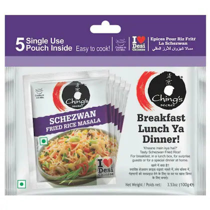 Ching's Secret Schezwan Fried Rice Masala 100 g (5 Sachets)