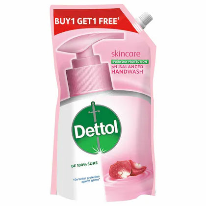 Dettol Skincare pH-Balanced Liquid Handwash 675 ml (Buy 1 Get 1 Free)