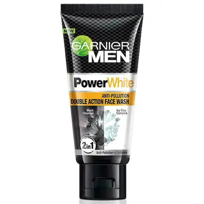 Garnier Men PowerWhite Anti Pollution Double Action Face Wash 50 g