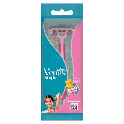 Gillette Simply Venus Manual Shaving Razor 3 Blades for Women