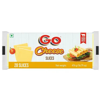 Go Plain Cheese Slices 476 g (Pouch)