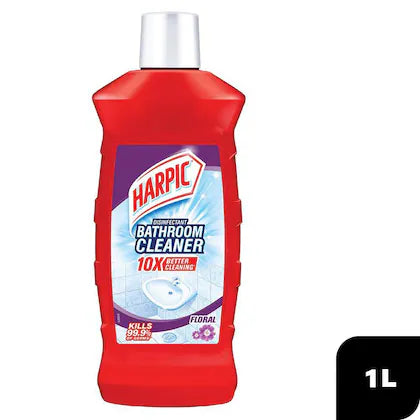 Harpic Floral Disinfectant Bathroom Cleaner 1 L