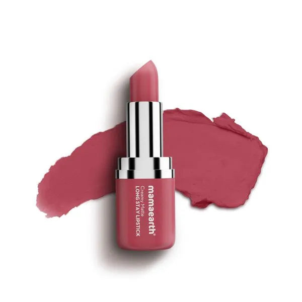 Mamaearth Creamy Matte Long Stay Lipstick - 03 Pink Rose