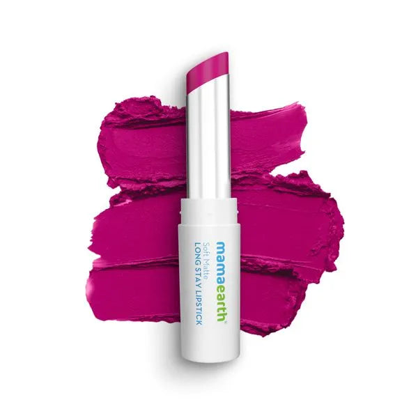 Mamaearth Soft Matte Long Stay Lipsticks With Jojoba Oil & Vitamin E - 02 Mulberry Pink