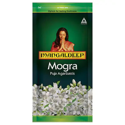Mangaldeep Mogra Ziplock Agarbatti 108 pcs