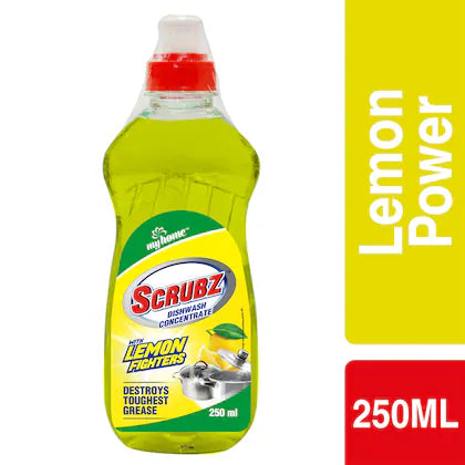 My Home Scrubz Lemon Dishwash Liquid 250 ml
