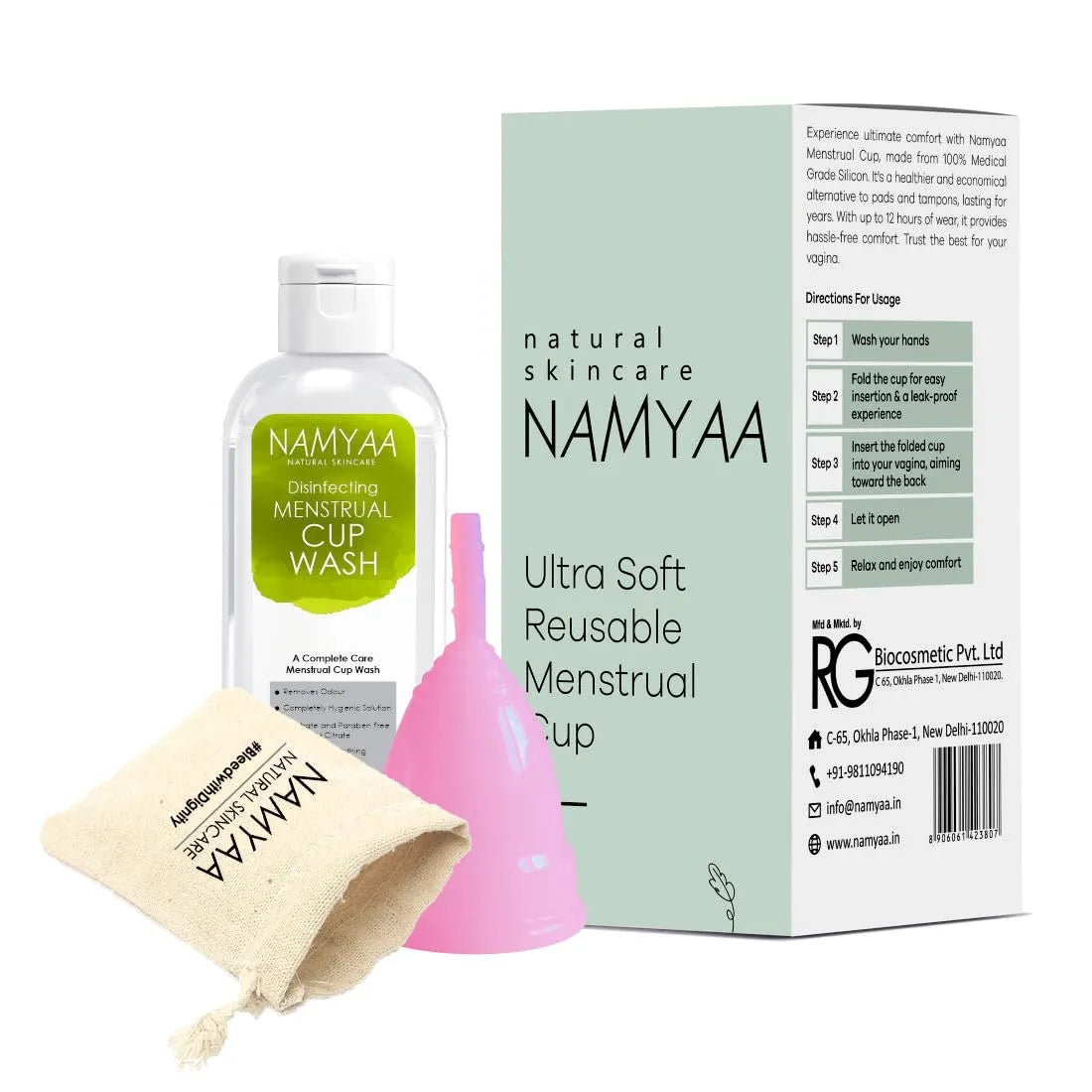 Namyaa Ultra Soft Reusable Menstrual Cup Large