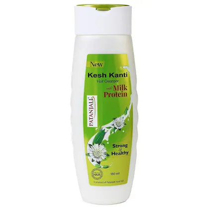 Patanjali Kesh Kanti Strong & healthy Milk Protein Hair Cleanser 180 ml