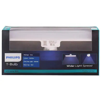 Philips Stellar Bright B22 Crystal White T-bulb LED Linear Lamp 10 W