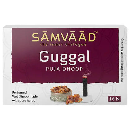 Samvaad Guggal Wet Puja Dhoop Sticks 16 pcs