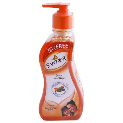 Santoor Classic Handwash 215 ml (Buy 1 Get 1 Free)