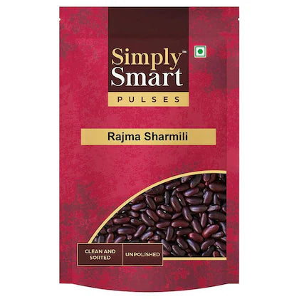 Simply Smart Pulses Unpolished Clean and Sorted Sharmili Rajma 500 g