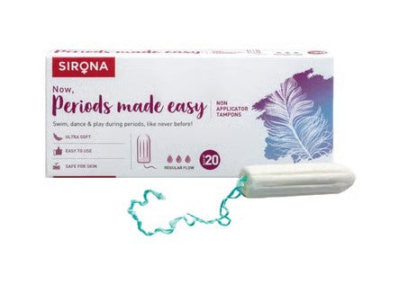 Sirona Premium Non-Applicator Tampons (Regular Flow)