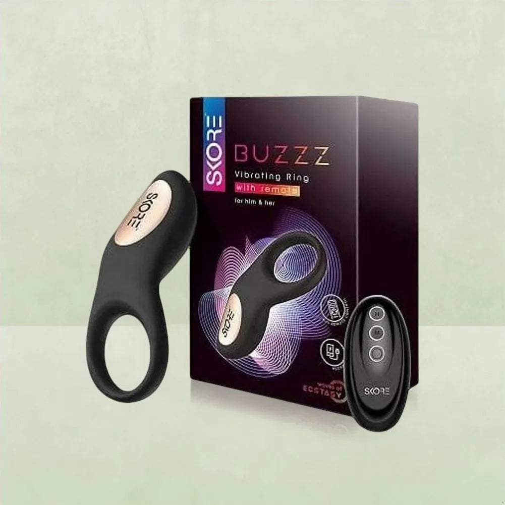 Skore Vibrating Ring - Buzzz With Remote For Him And Her