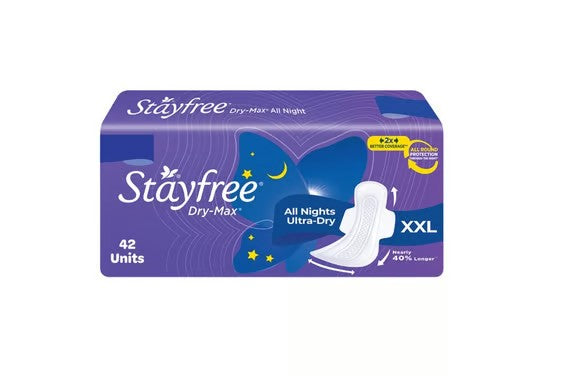 Stayfree Dry Max All Night Sanitary Pads