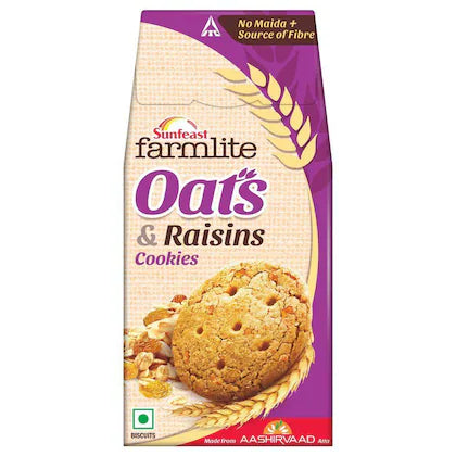 Sunfeast Farmlite Active Oats Biscuits With Raisins 150 g