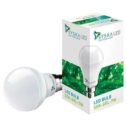 Syska B22 White 6500K LED Bulb 7 W (SSK SRL)