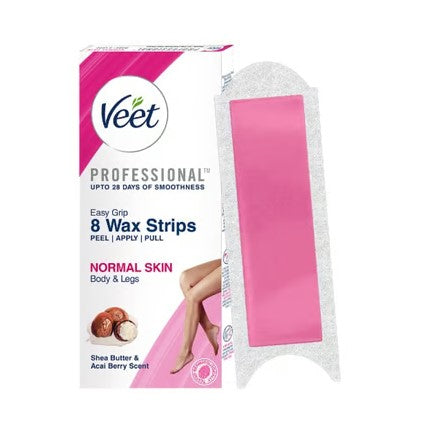 Veet Professional Ready-to-use Normal Skin Wax Strips