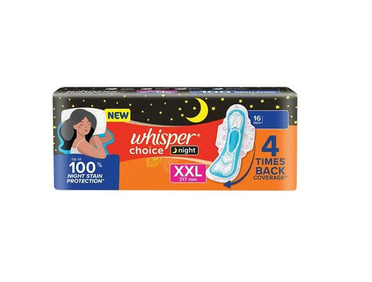 Whisper Choice Nights Sanitary Pads