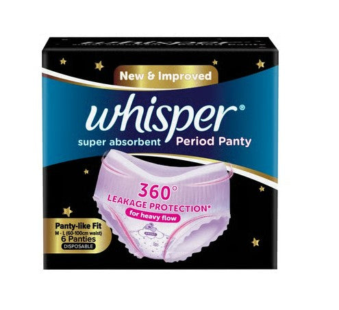 Whisper Super Absorbent Period Panty (M-L)