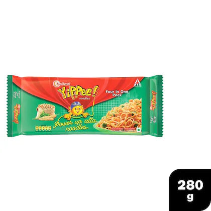 YiPPee! Instant Atta Noodles 4 in 1 Pack 280g