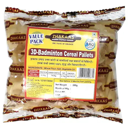 Zhakaas 3D Badminton Fryums 200 g