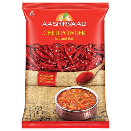 Aashirvaad Chilli Powder, 100g Pack, Red Hot Chilli Powder with No Added Flavours and Colours