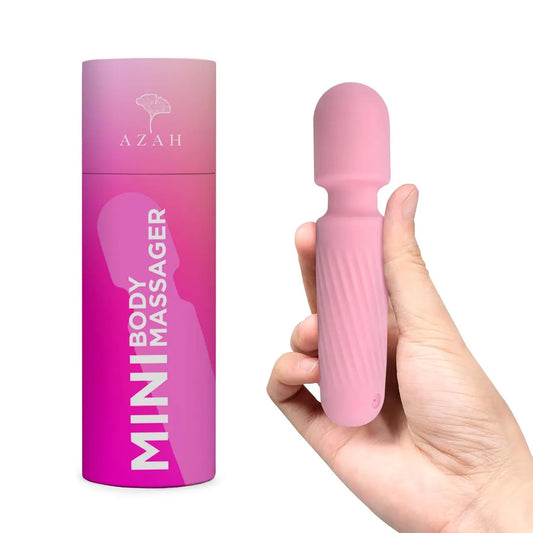 Azah Personal Mini Massager | Flexible Head | Waterproof | 10 Vibration Speeds & Patterns
