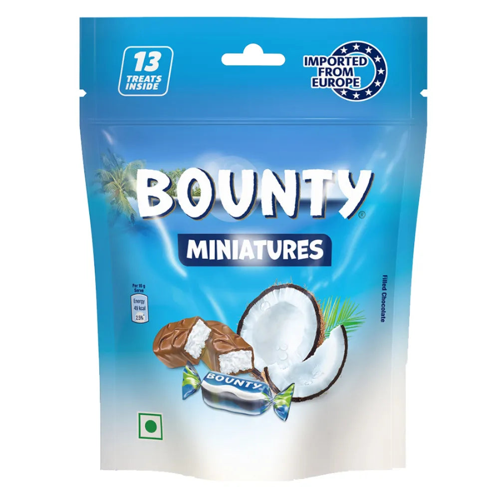 Bounty Miniatures Coconut Filled Chocolate Rakhi Gift Pack 130g