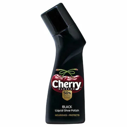 Cherry Blossom Black Liquid Shoe Polish 75 ml
