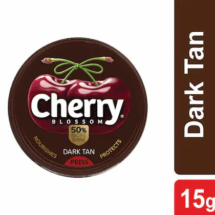 Cherry Blossom Dark Tan Shoe Polish 