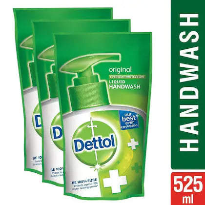Dettol Original Liquid Handwash Refill 175 ml (Pack of 3)
