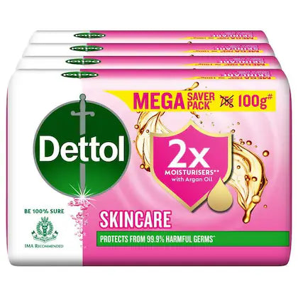 Dettol Skincare Soap 100 g (Pack of 4)
