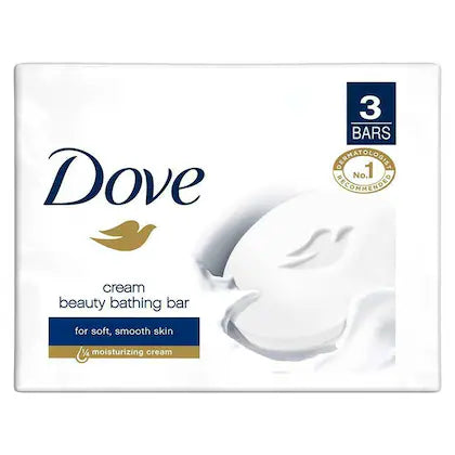 Dove Cream Beauty Bathing Bar 125 g (Pack of 3)
