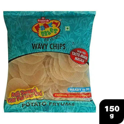 Fancy Bites Wavy Chips Potato Fryums 150 g