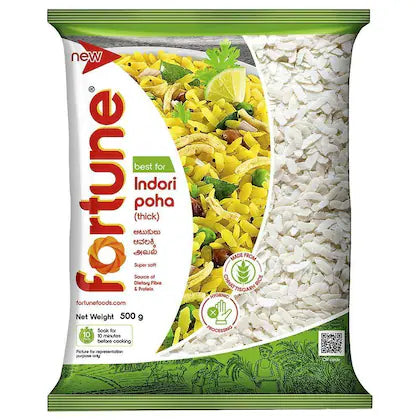 Fortune Indori Thick Poha 500 g