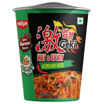 Geki Nissin Korean Veg Noodles 70 g