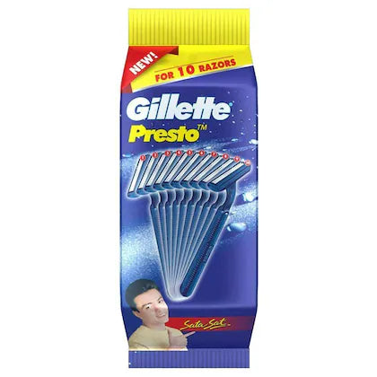Gillette Presto Disposable Razor 10 pcs