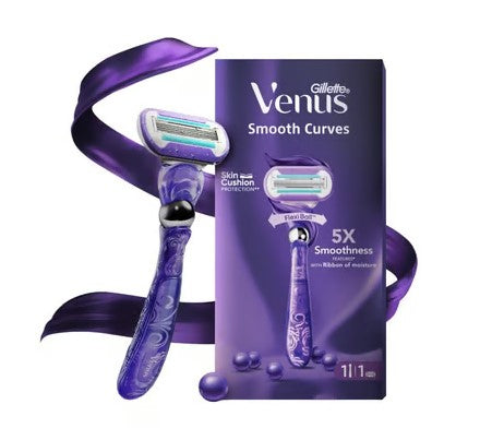 Gillette Venus Smooth Curves Swirl Cartridge Women's Razor
