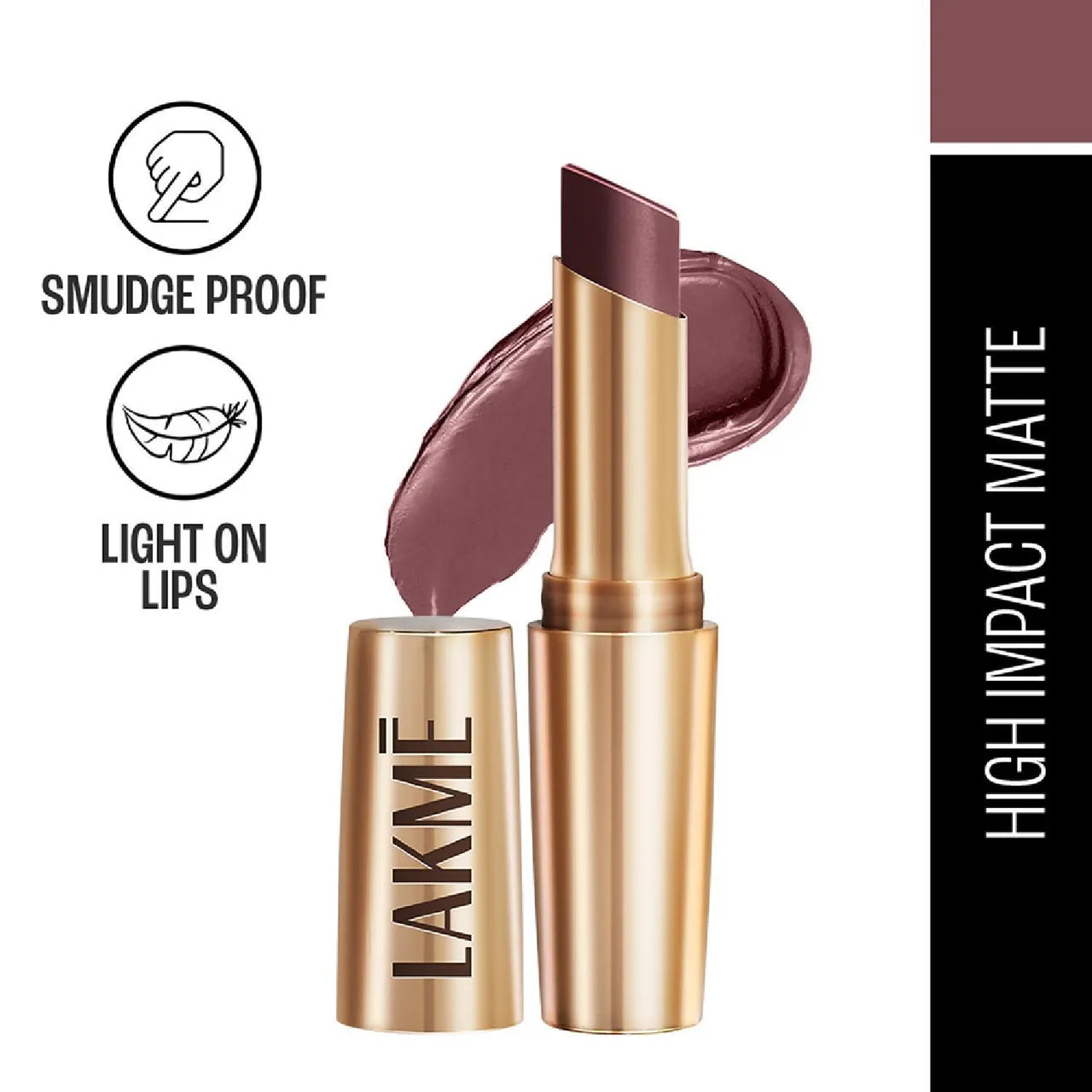 Lakme 9to5 Powerplay Priming Matte Lipstick, Lasts 16hrs, Chocolate Crush
