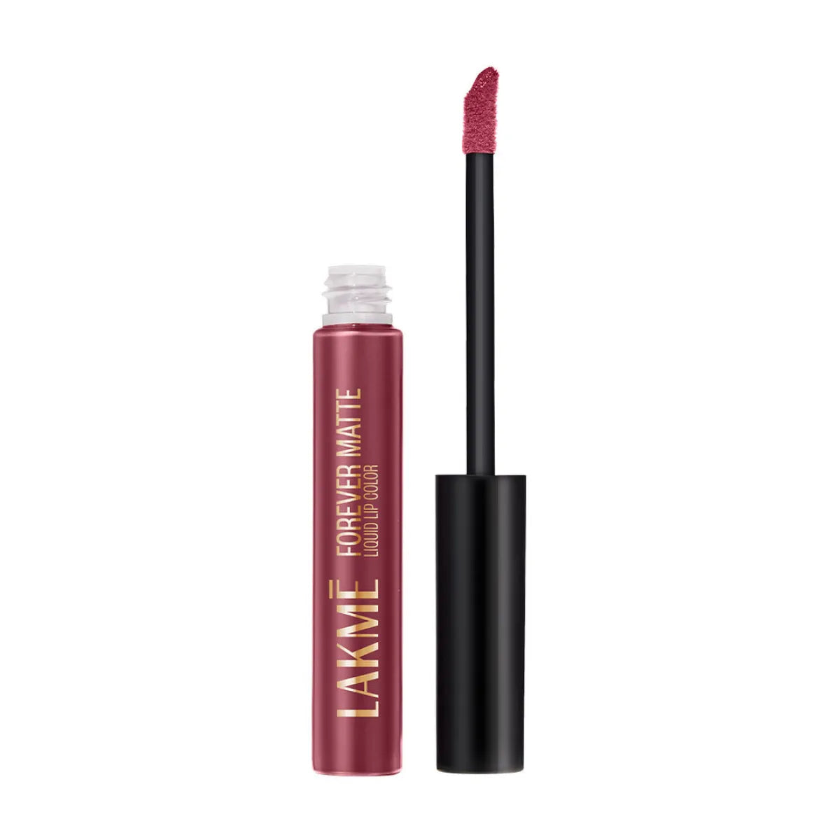 Lakme Forever Matte Liquid Lip, 16hr Lipstick, Lightweight & transferproof - Nude Pink
