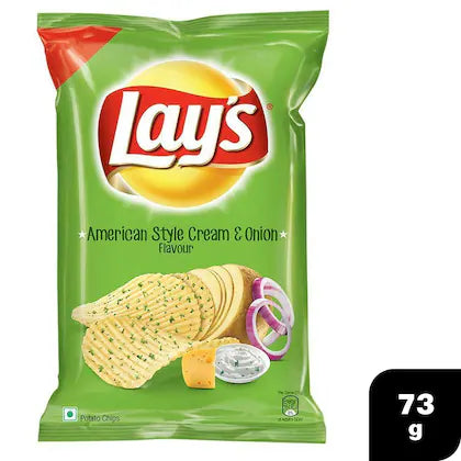 Lay's American Style Cream & Onion Potato Chips 73 g