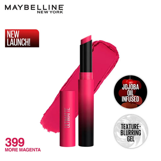 Maybelline New York Color Sensational Ultimattes Lipstick - 399 More Magenta
