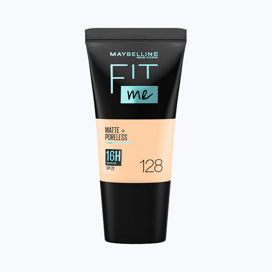 Maybelline New York Fit Me Matte+Poreless Liquid Foundation Tube 128 Warm Nude
