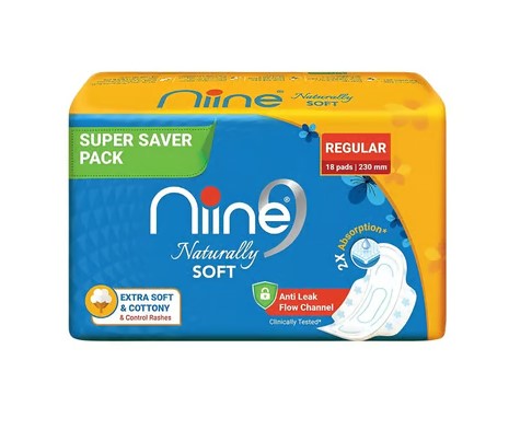 Niine Naturally Soft Regular Sanitary Pads
