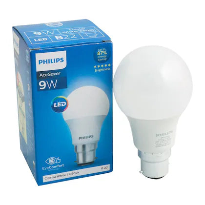 Philips B22 Crystal White LED Bulb 9 W
